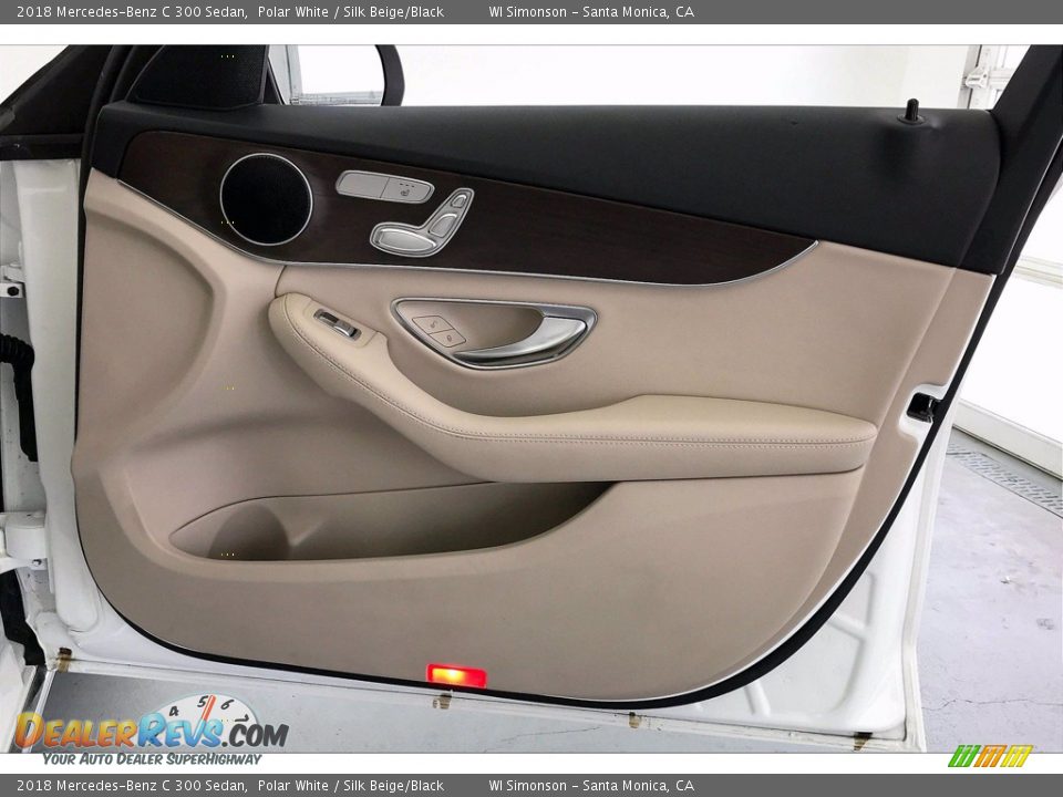 2018 Mercedes-Benz C 300 Sedan Polar White / Silk Beige/Black Photo #27