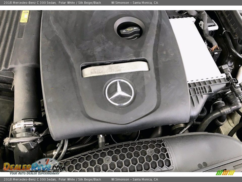 2018 Mercedes-Benz C 300 Sedan Polar White / Silk Beige/Black Photo #32