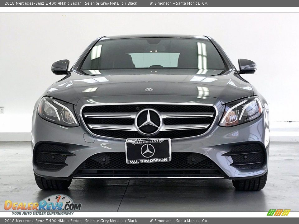 2018 Mercedes-Benz E 400 4Matic Sedan Selenite Grey Metallic / Black Photo #2