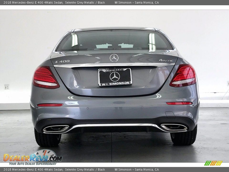 2018 Mercedes-Benz E 400 4Matic Sedan Selenite Grey Metallic / Black Photo #3