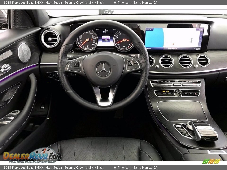 2018 Mercedes-Benz E 400 4Matic Sedan Selenite Grey Metallic / Black Photo #4