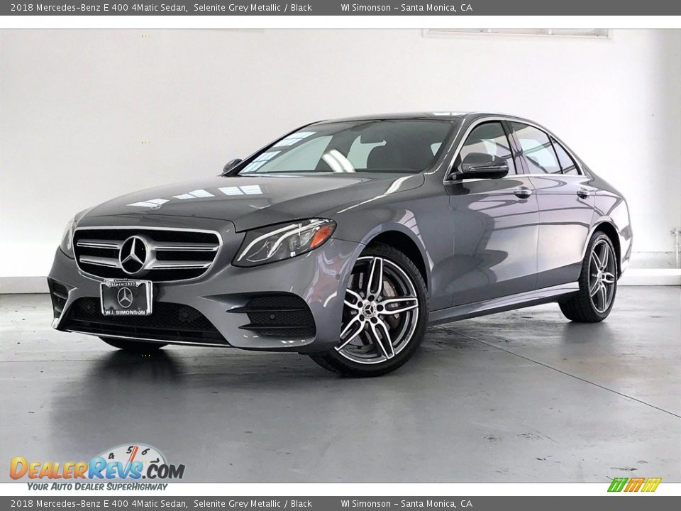 2018 Mercedes-Benz E 400 4Matic Sedan Selenite Grey Metallic / Black Photo #12