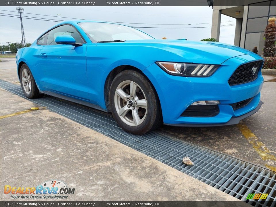 2017 Ford Mustang V6 Coupe Grabber Blue / Ebony Photo #2