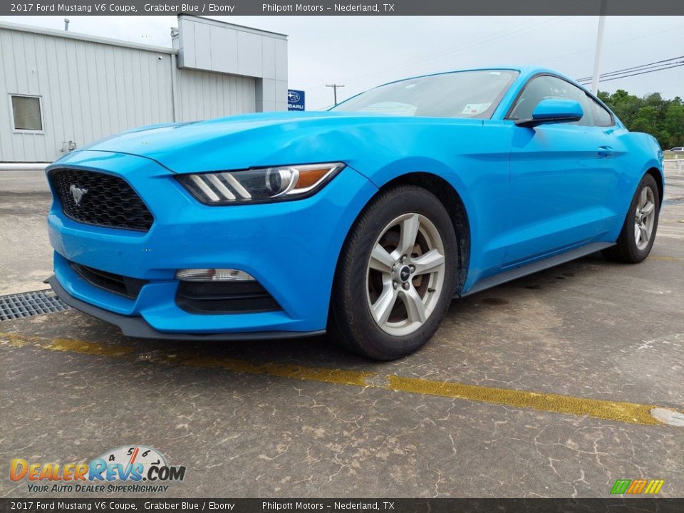2017 Ford Mustang V6 Coupe Grabber Blue / Ebony Photo #4