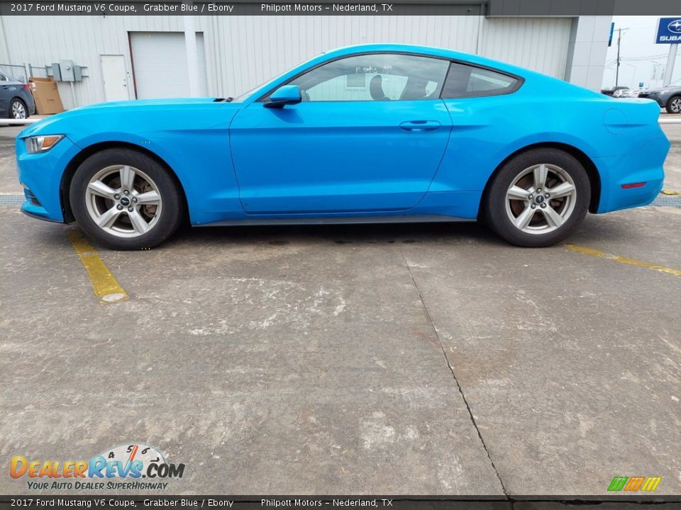 Grabber Blue 2017 Ford Mustang V6 Coupe Photo #5