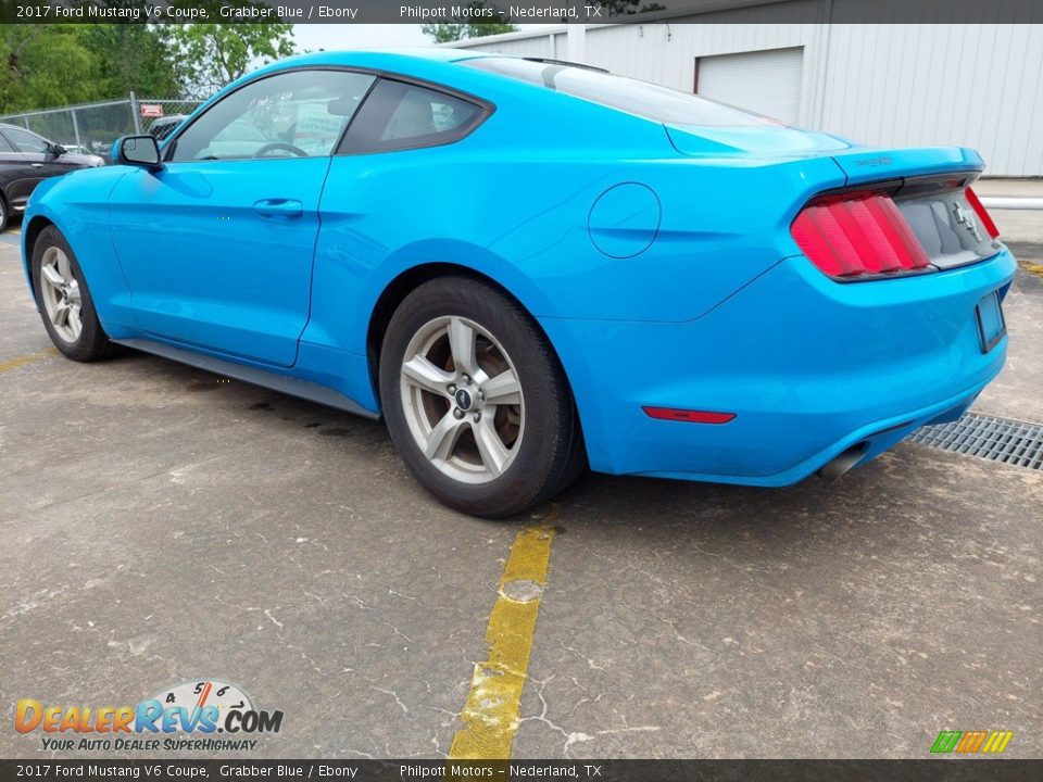 2017 Ford Mustang V6 Coupe Grabber Blue / Ebony Photo #7
