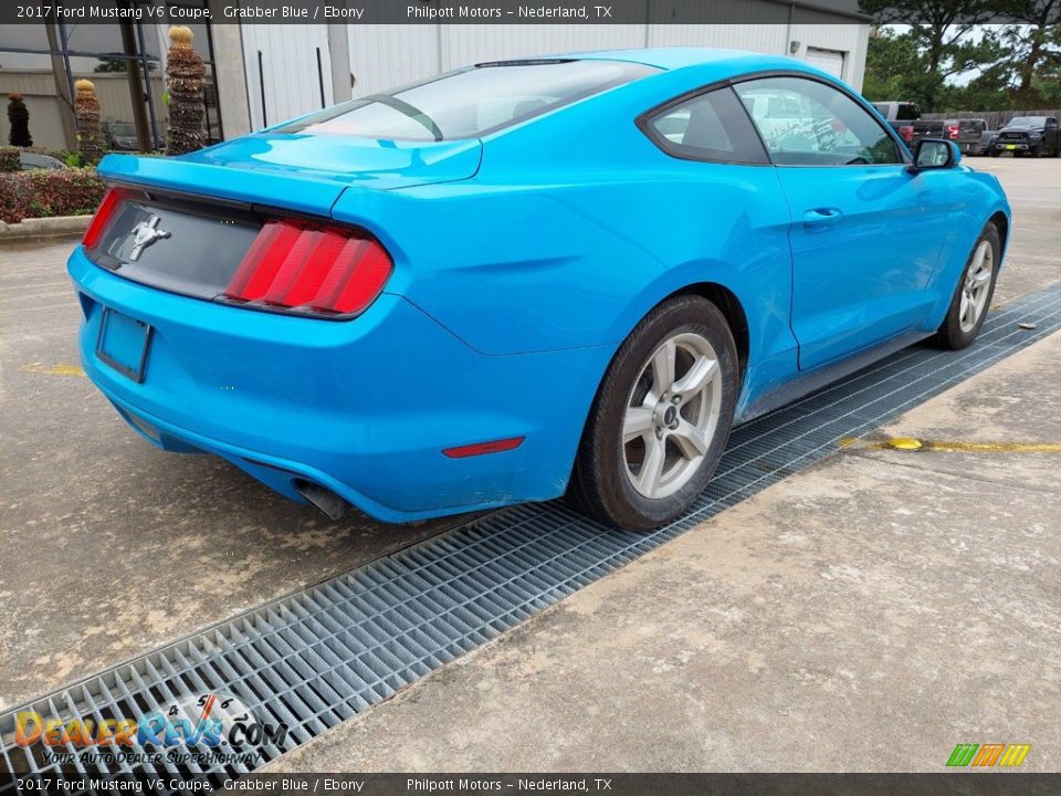 2017 Ford Mustang V6 Coupe Grabber Blue / Ebony Photo #9