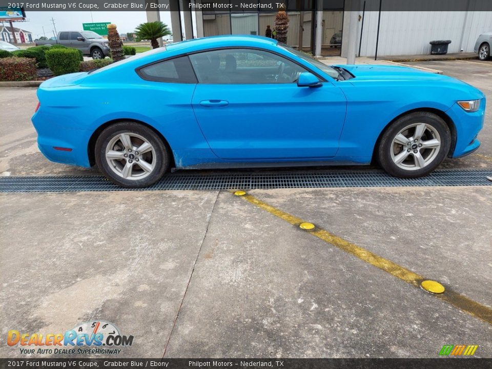 2017 Ford Mustang V6 Coupe Grabber Blue / Ebony Photo #10
