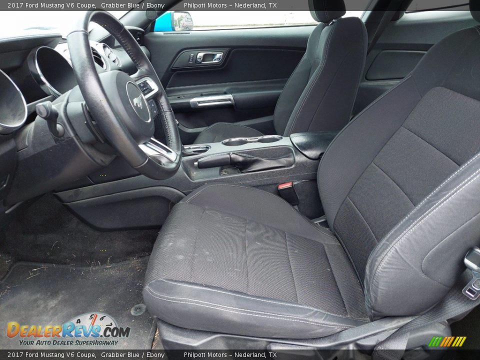 2017 Ford Mustang V6 Coupe Grabber Blue / Ebony Photo #12