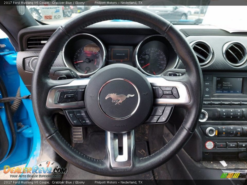 2017 Ford Mustang V6 Coupe Grabber Blue / Ebony Photo #14