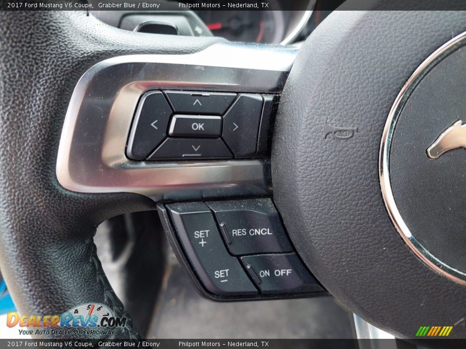 2017 Ford Mustang V6 Coupe Grabber Blue / Ebony Photo #15