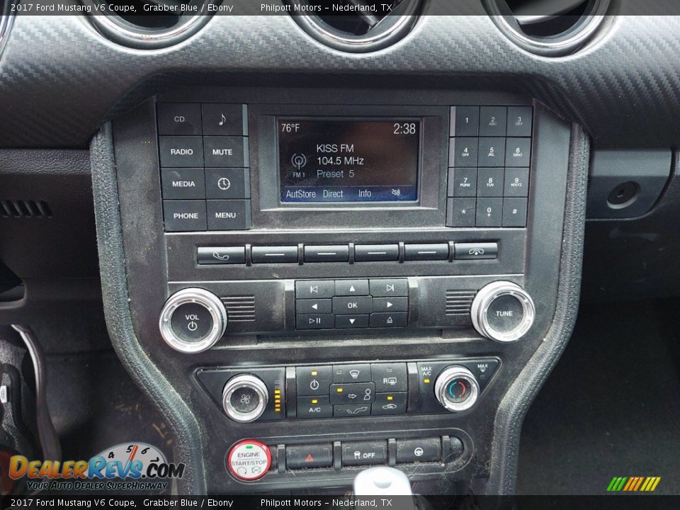 2017 Ford Mustang V6 Coupe Grabber Blue / Ebony Photo #17