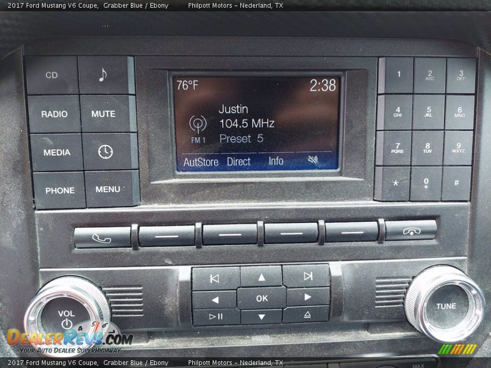 2017 Ford Mustang V6 Coupe Grabber Blue / Ebony Photo #18
