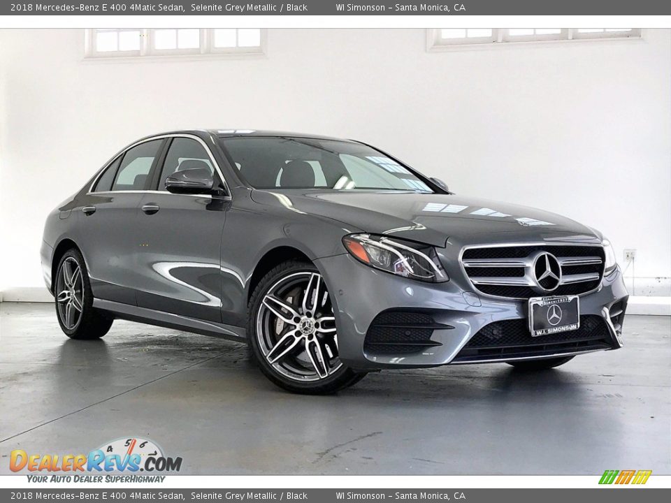 2018 Mercedes-Benz E 400 4Matic Sedan Selenite Grey Metallic / Black Photo #34