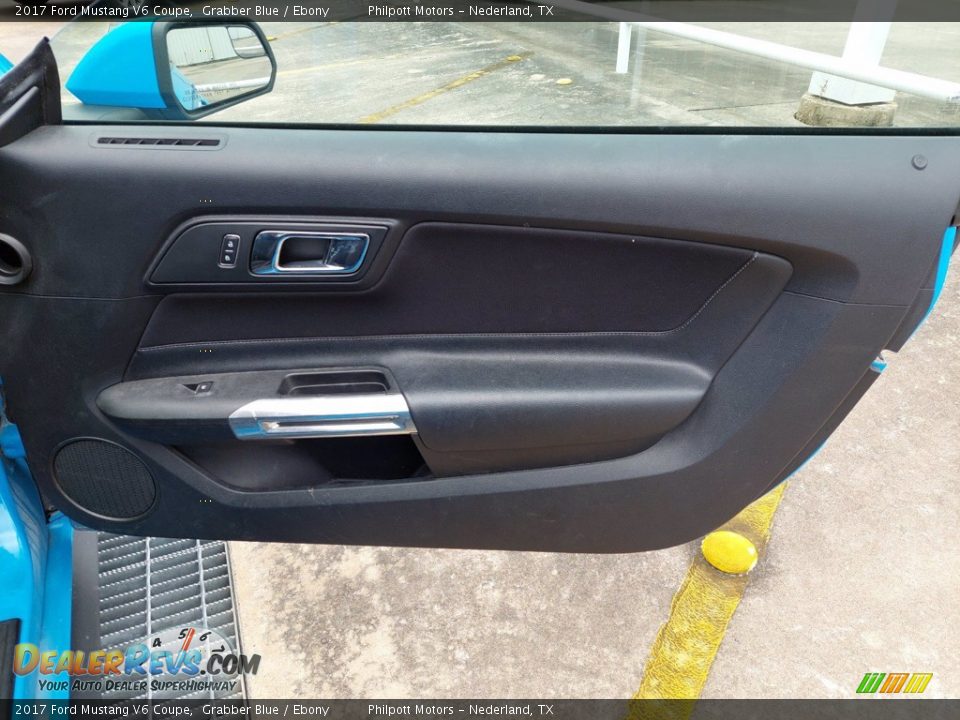 2017 Ford Mustang V6 Coupe Grabber Blue / Ebony Photo #23