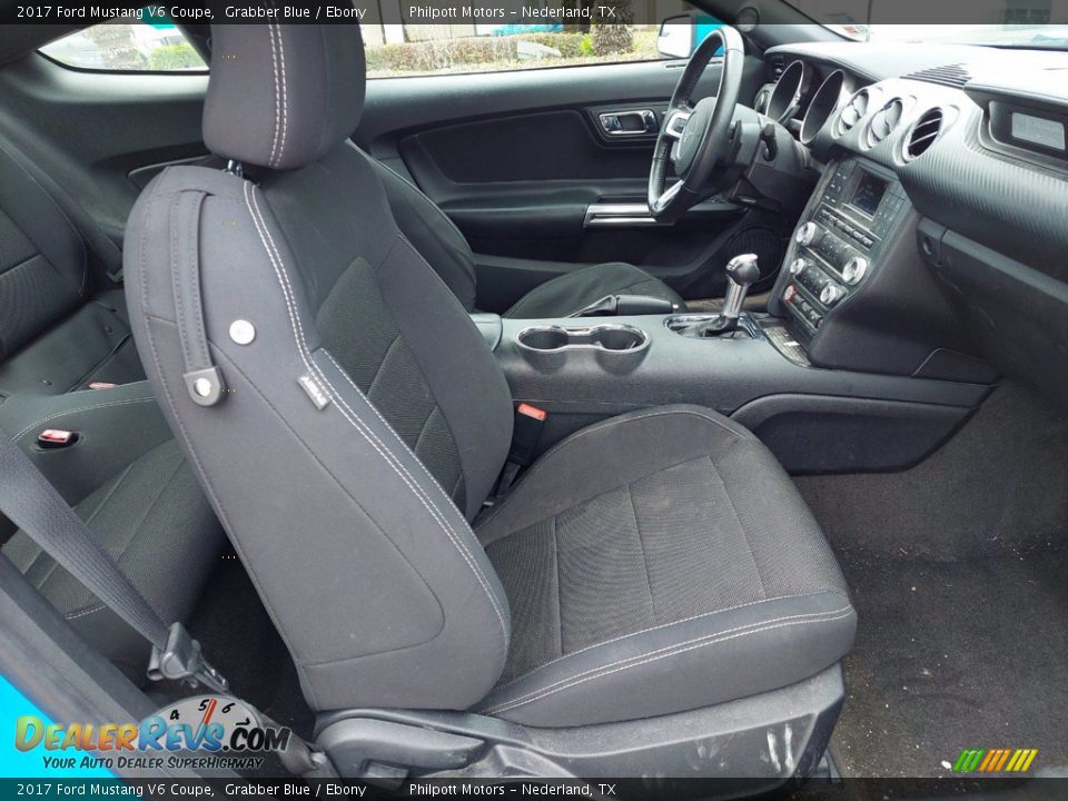 2017 Ford Mustang V6 Coupe Grabber Blue / Ebony Photo #24