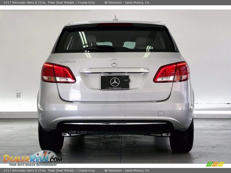 2017 Mercedes-Benz B 250e Polar Silver Metallic / Crystal Grey Photo #3