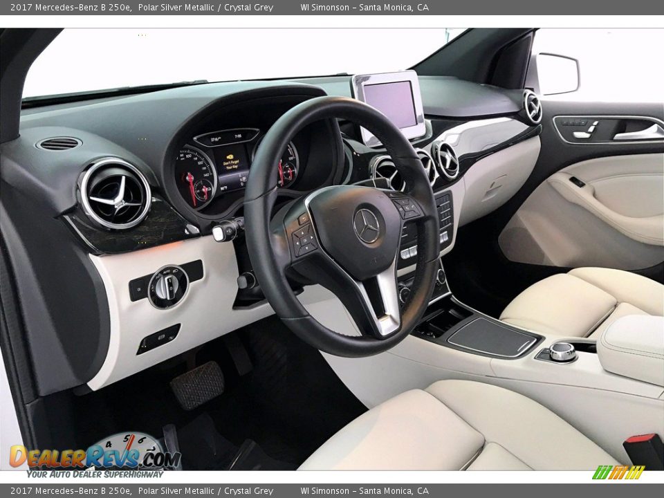 2017 Mercedes-Benz B 250e Polar Silver Metallic / Crystal Grey Photo #14