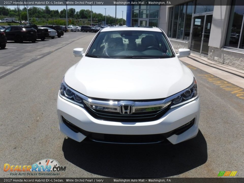 2017 Honda Accord Hybrid EX-L Sedan White Orchid Pearl / Ivory Photo #5