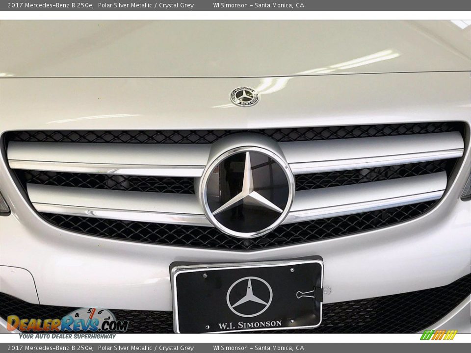 2017 Mercedes-Benz B 250e Polar Silver Metallic / Crystal Grey Photo #30