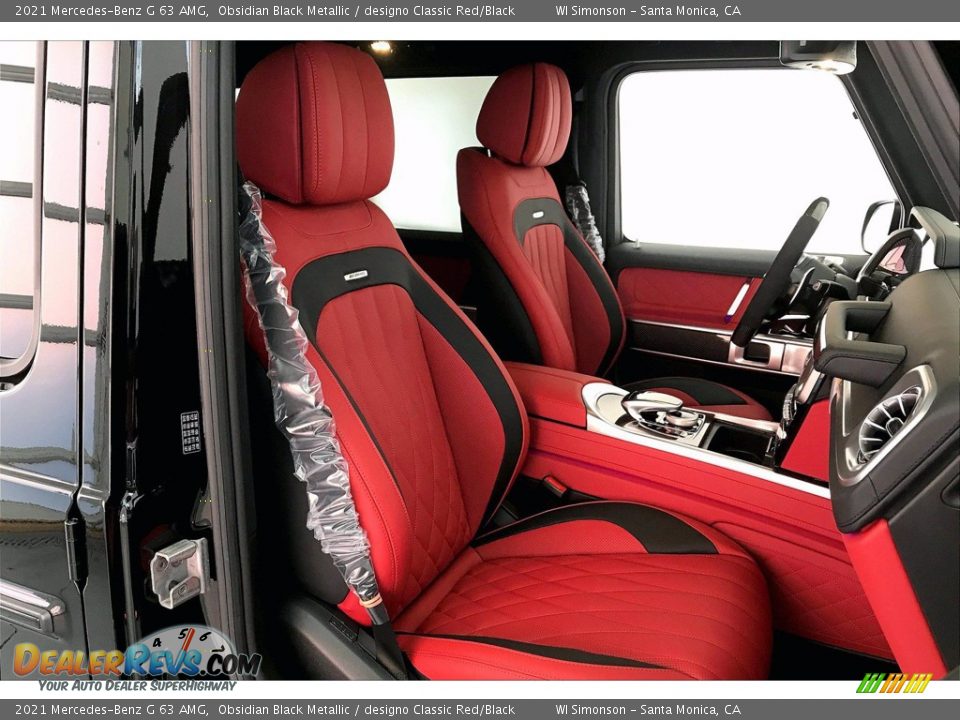 designo Classic Red/Black Interior - 2021 Mercedes-Benz G 63 AMG Photo #5