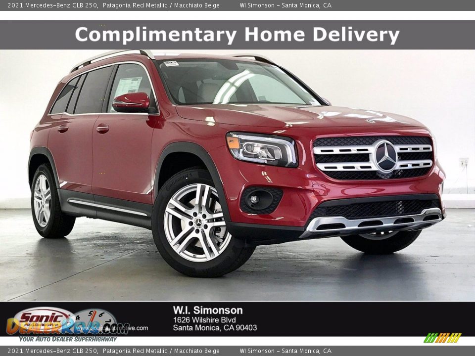 2021 Mercedes-Benz GLB 250 Patagonia Red Metallic / Macchiato Beige Photo #1