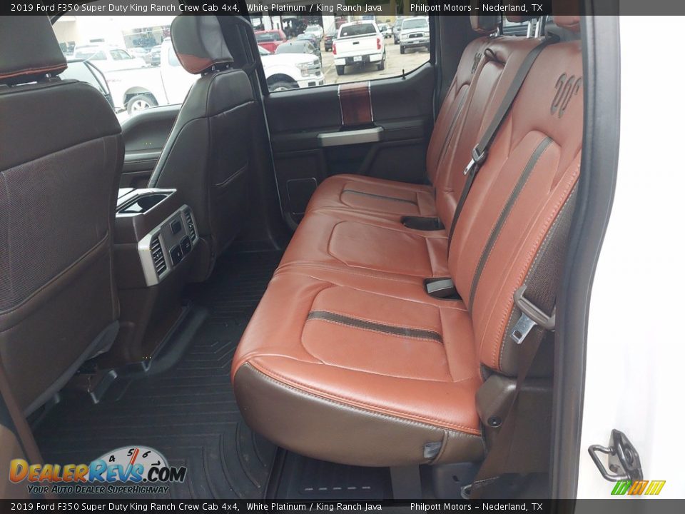 Rear Seat of 2019 Ford F350 Super Duty King Ranch Crew Cab 4x4 Photo #6
