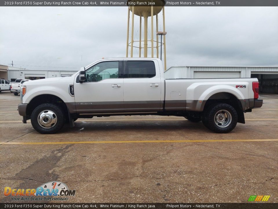 White Platinum 2019 Ford F350 Super Duty King Ranch Crew Cab 4x4 Photo #7