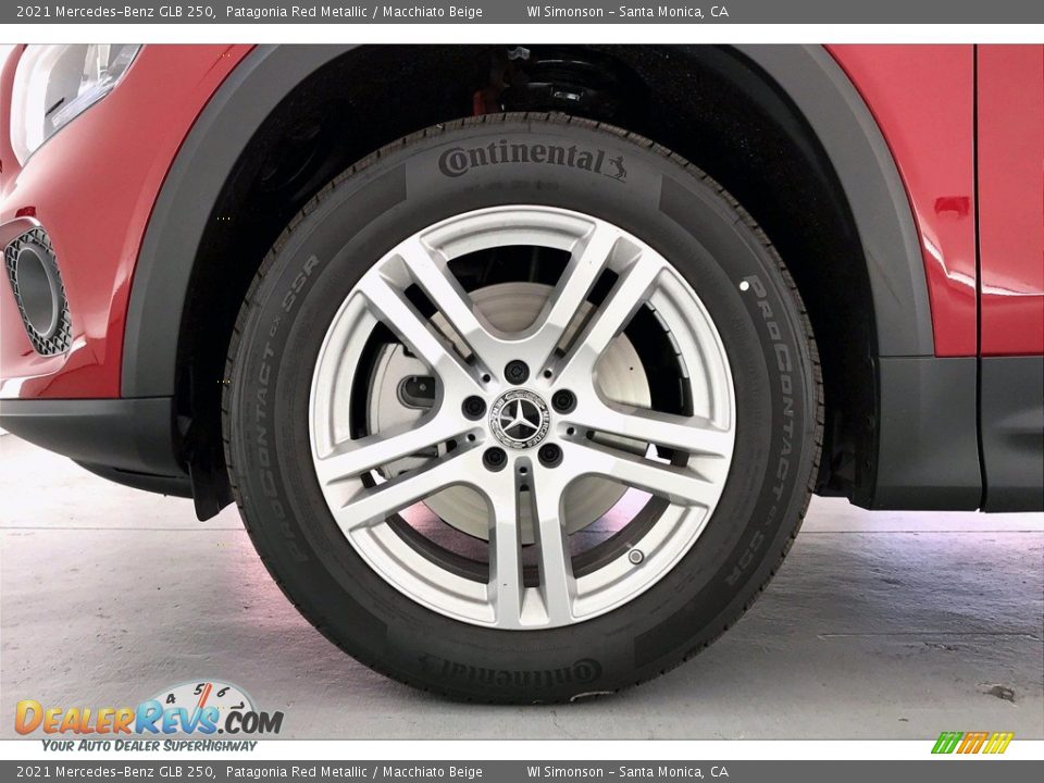 2021 Mercedes-Benz GLB 250 Patagonia Red Metallic / Macchiato Beige Photo #10