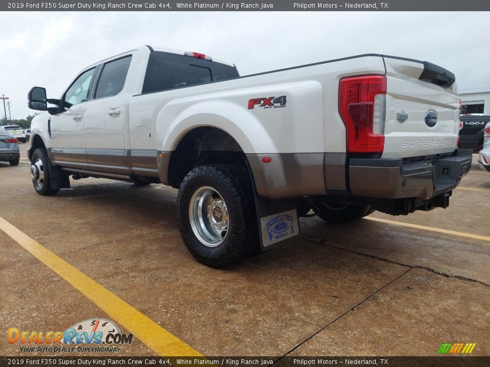 White Platinum 2019 Ford F350 Super Duty King Ranch Crew Cab 4x4 Photo #11