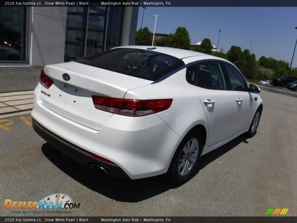 2016 Kia Optima LX Snow White Pearl / Black Photo #8