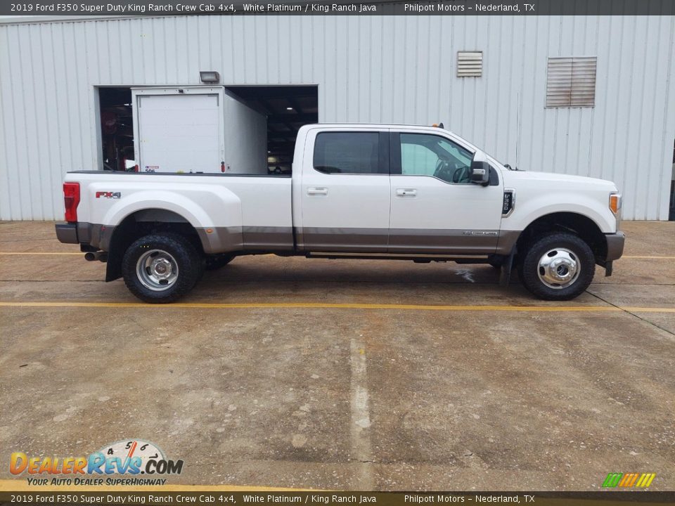 White Platinum 2019 Ford F350 Super Duty King Ranch Crew Cab 4x4 Photo #12