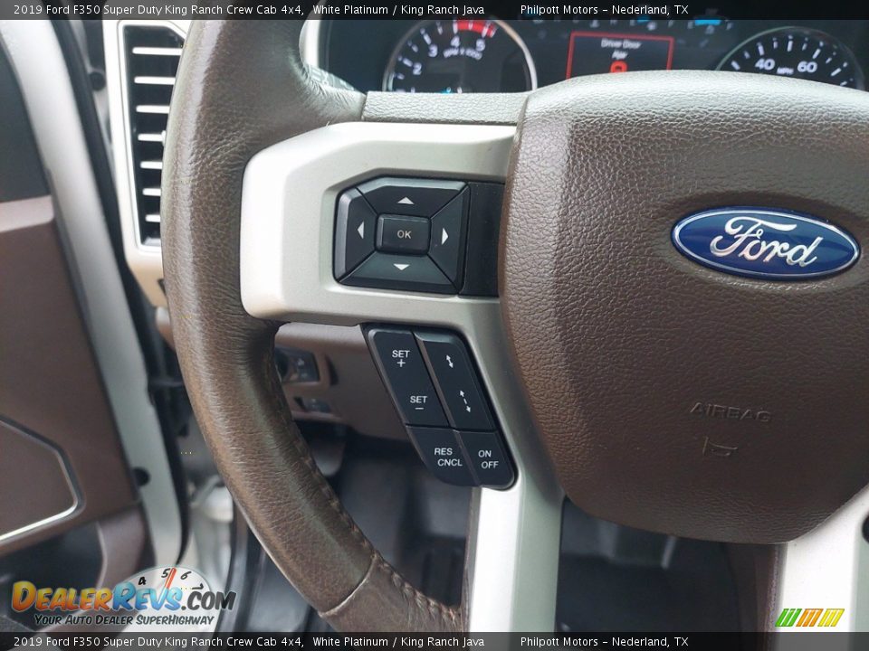 2019 Ford F350 Super Duty King Ranch Crew Cab 4x4 Steering Wheel Photo #16