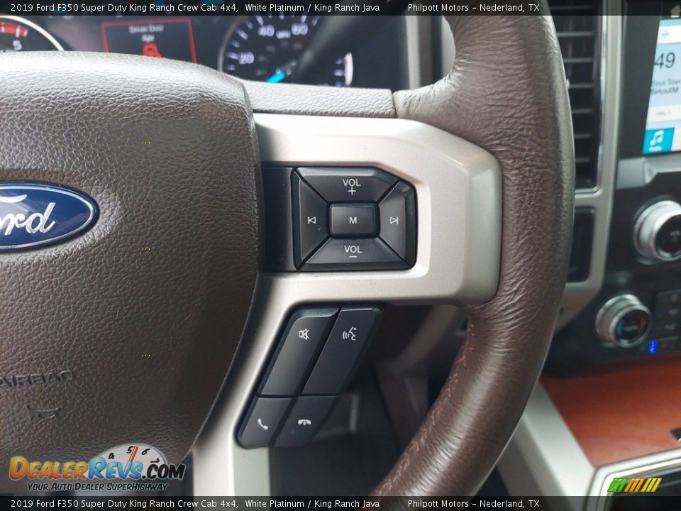 2019 Ford F350 Super Duty King Ranch Crew Cab 4x4 Steering Wheel Photo #17