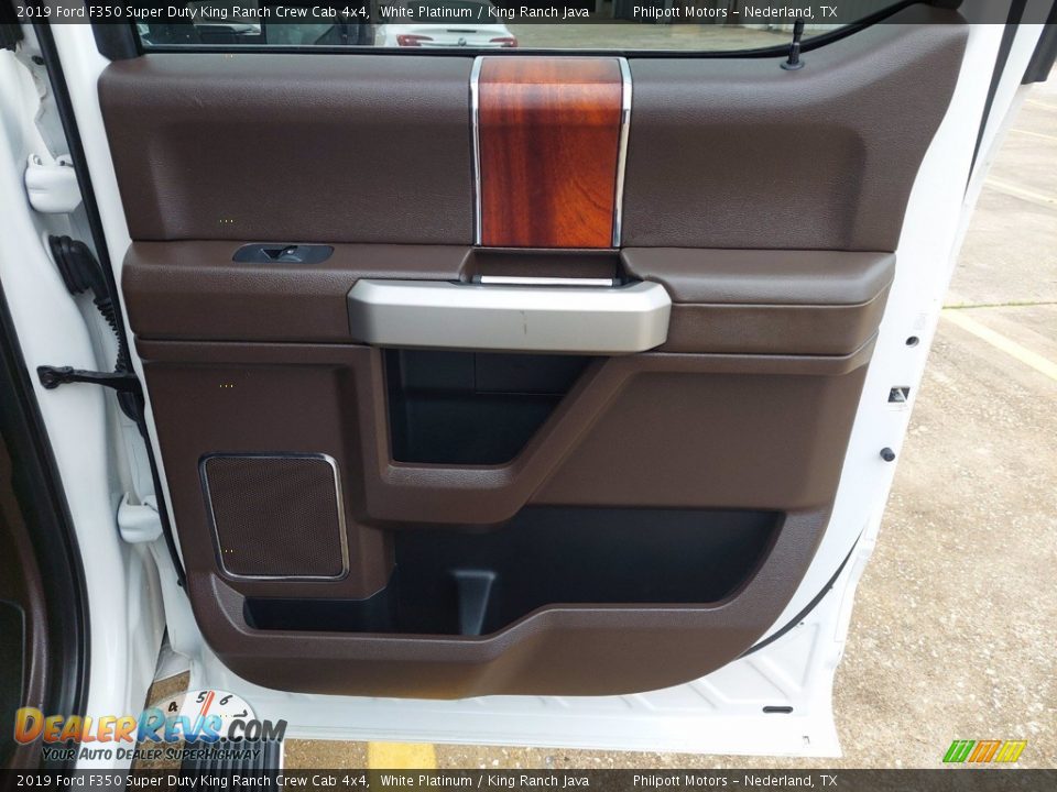 Door Panel of 2019 Ford F350 Super Duty King Ranch Crew Cab 4x4 Photo #26
