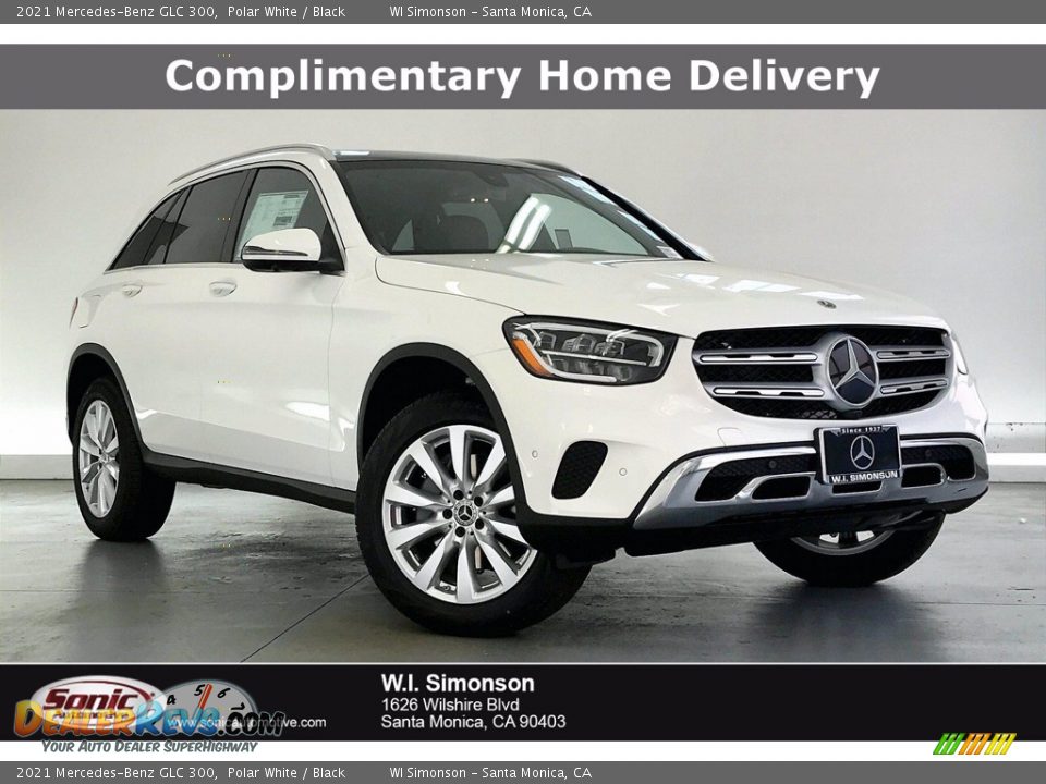 2021 Mercedes-Benz GLC 300 Polar White / Black Photo #1