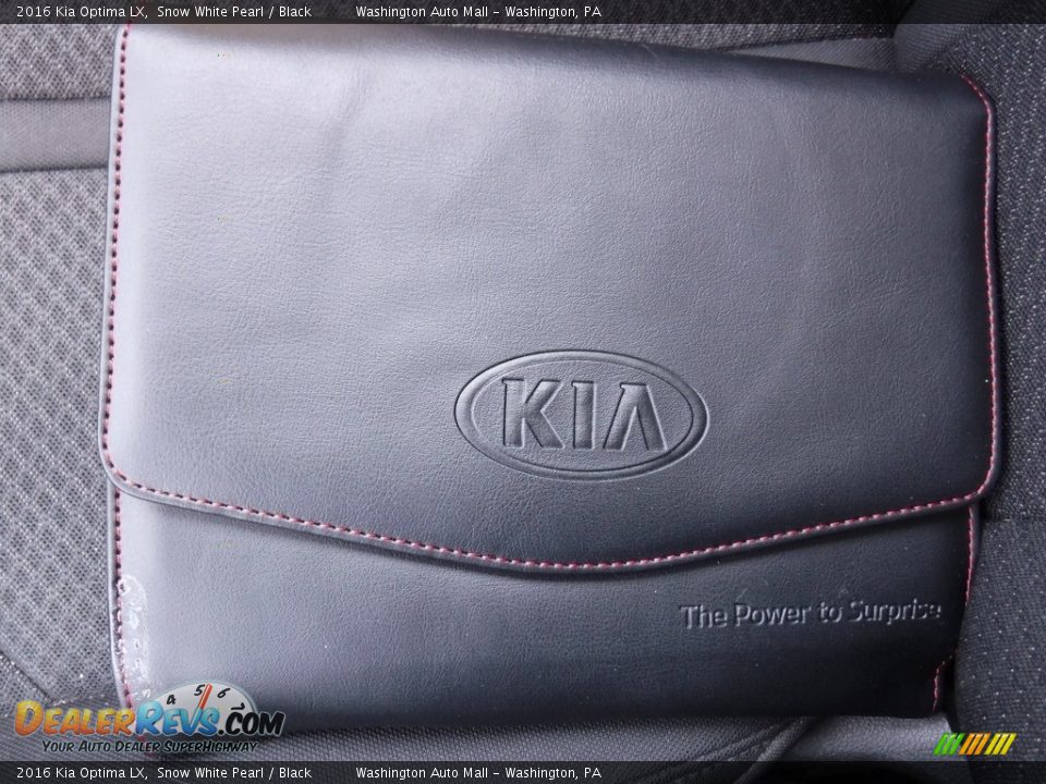 2016 Kia Optima LX Snow White Pearl / Black Photo #24