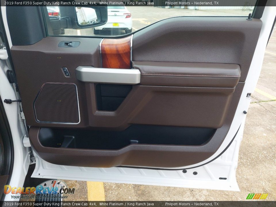 Door Panel of 2019 Ford F350 Super Duty King Ranch Crew Cab 4x4 Photo #28