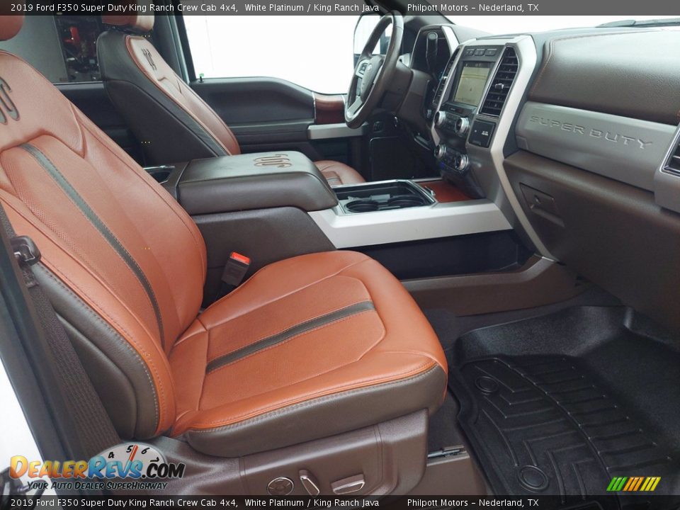 Front Seat of 2019 Ford F350 Super Duty King Ranch Crew Cab 4x4 Photo #29