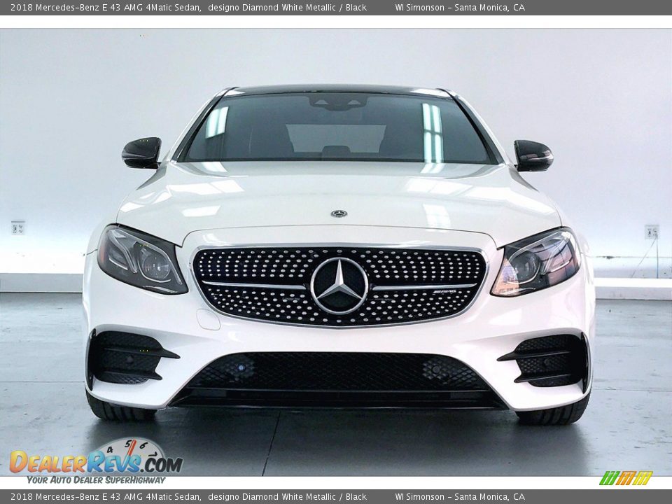 2018 Mercedes-Benz E 43 AMG 4Matic Sedan designo Diamond White Metallic / Black Photo #2