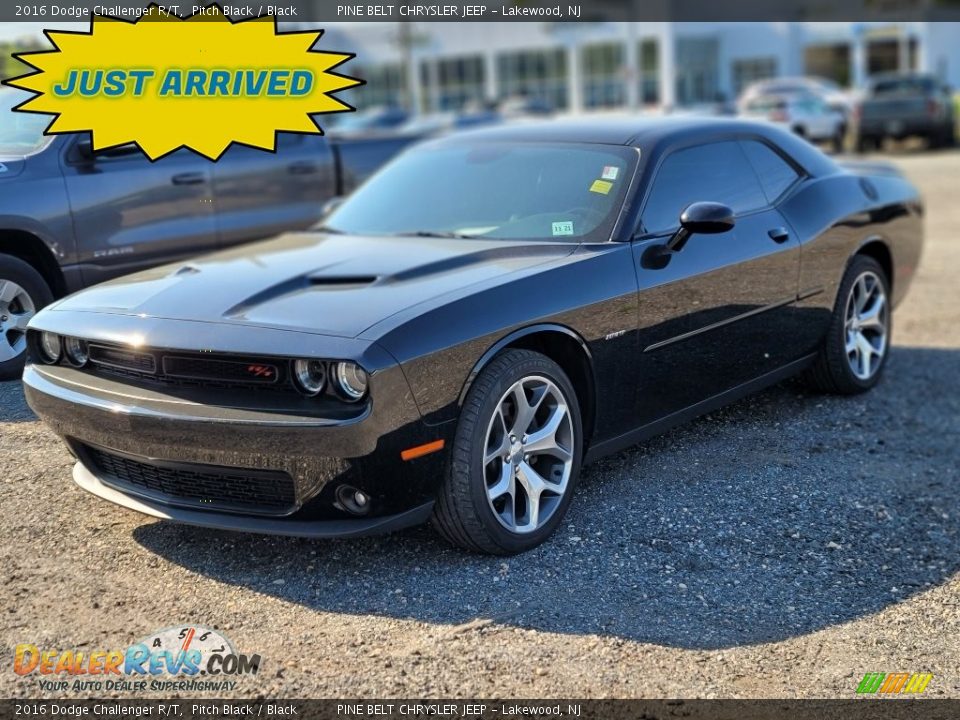 2016 Dodge Challenger R/T Pitch Black / Black Photo #1