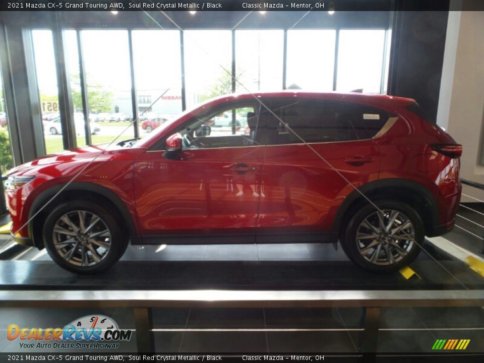 2021 Mazda CX-5 Grand Touring AWD Soul Red Crystal Metallic / Black Photo #6