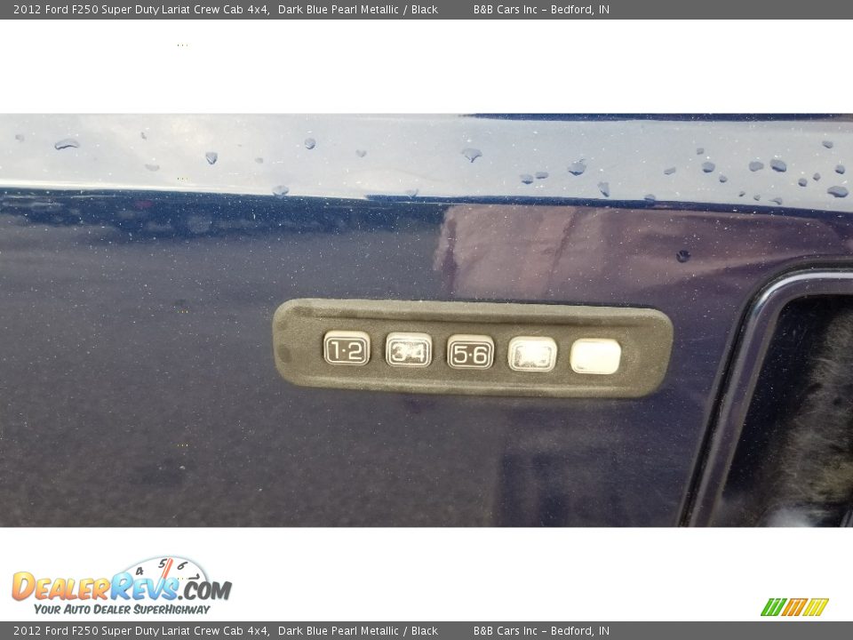 2012 Ford F250 Super Duty Lariat Crew Cab 4x4 Dark Blue Pearl Metallic / Black Photo #11
