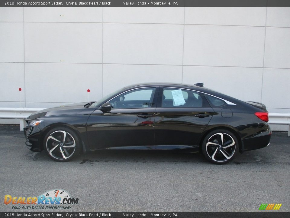 2018 Honda Accord Sport Sedan Crystal Black Pearl / Black Photo #2