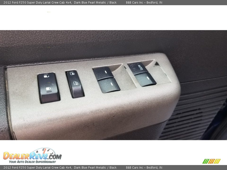 2012 Ford F250 Super Duty Lariat Crew Cab 4x4 Dark Blue Pearl Metallic / Black Photo #12