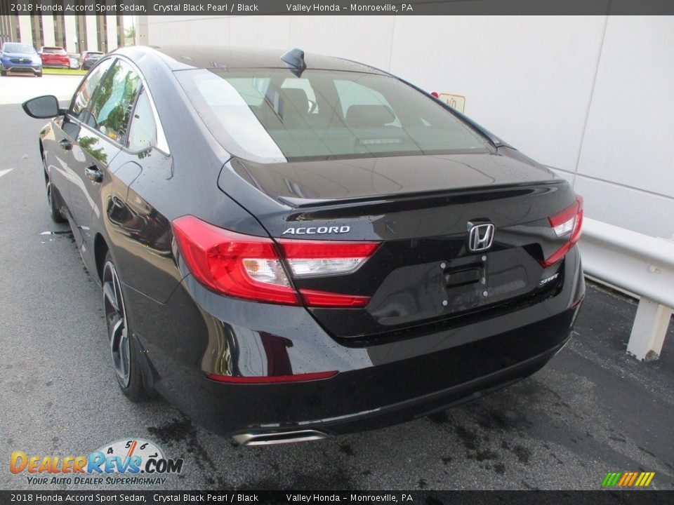 2018 Honda Accord Sport Sedan Crystal Black Pearl / Black Photo #3