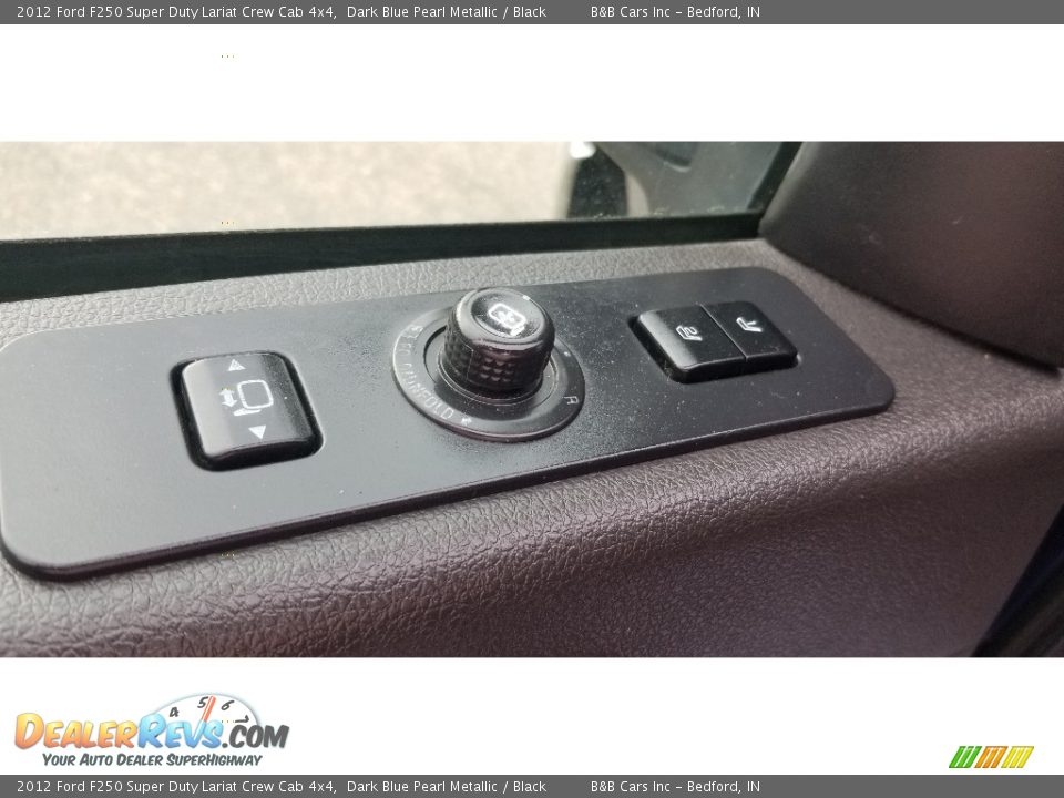 2012 Ford F250 Super Duty Lariat Crew Cab 4x4 Dark Blue Pearl Metallic / Black Photo #13