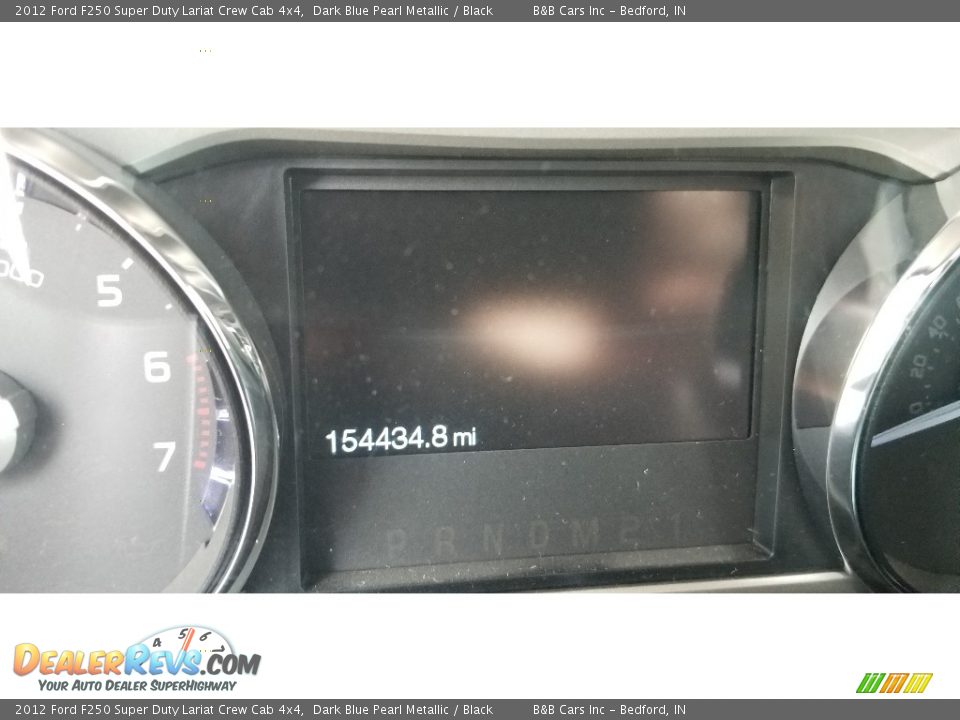 2012 Ford F250 Super Duty Lariat Crew Cab 4x4 Dark Blue Pearl Metallic / Black Photo #15