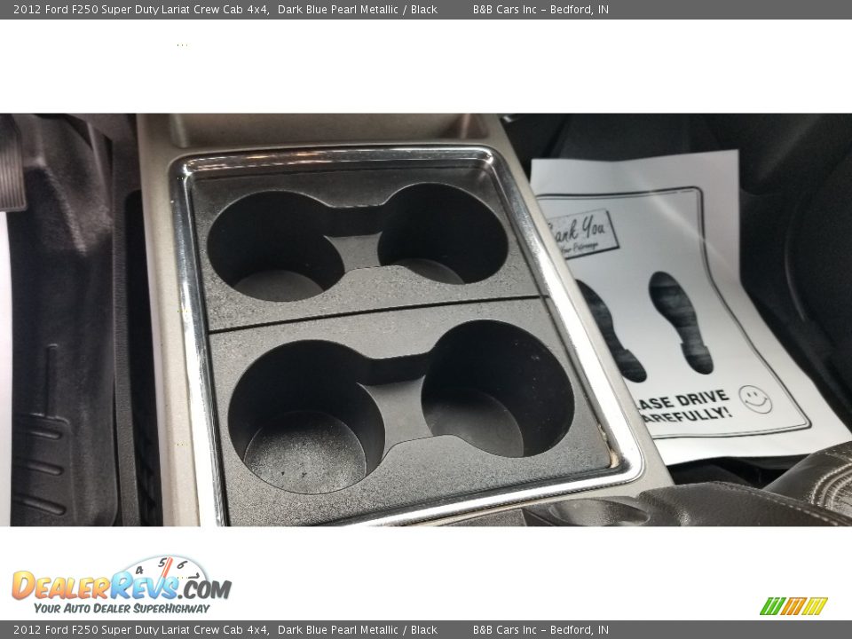 2012 Ford F250 Super Duty Lariat Crew Cab 4x4 Dark Blue Pearl Metallic / Black Photo #19