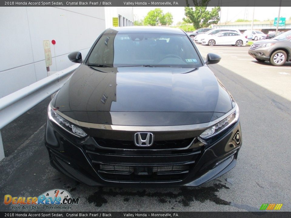 2018 Honda Accord Sport Sedan Crystal Black Pearl / Black Photo #8